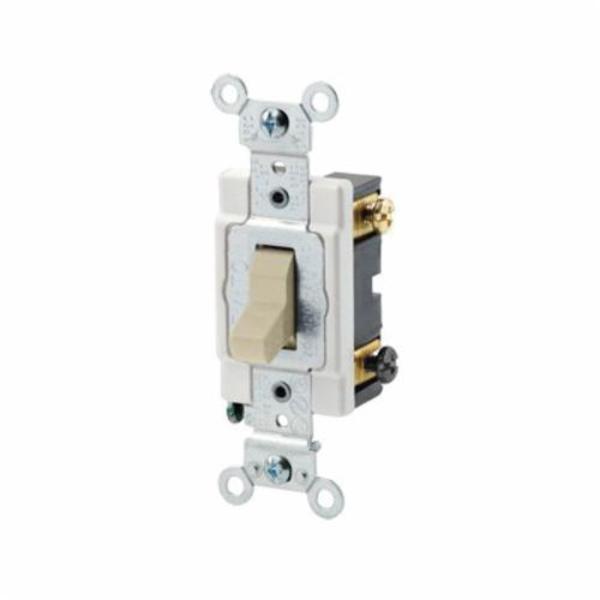 Leviton Toggle Switch 20A 120/277V 4-Way Tgl Comm Ivory CSB4-20I